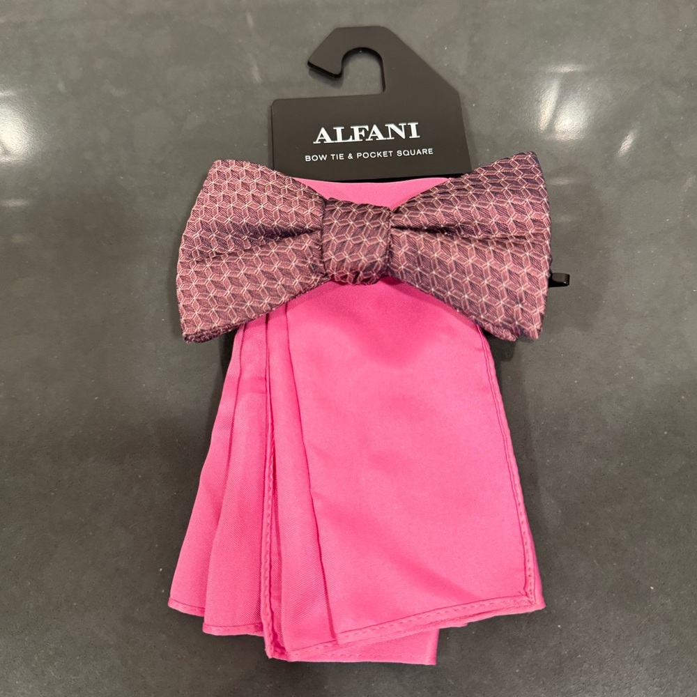 Alfani Bow Tie & Pocket Square